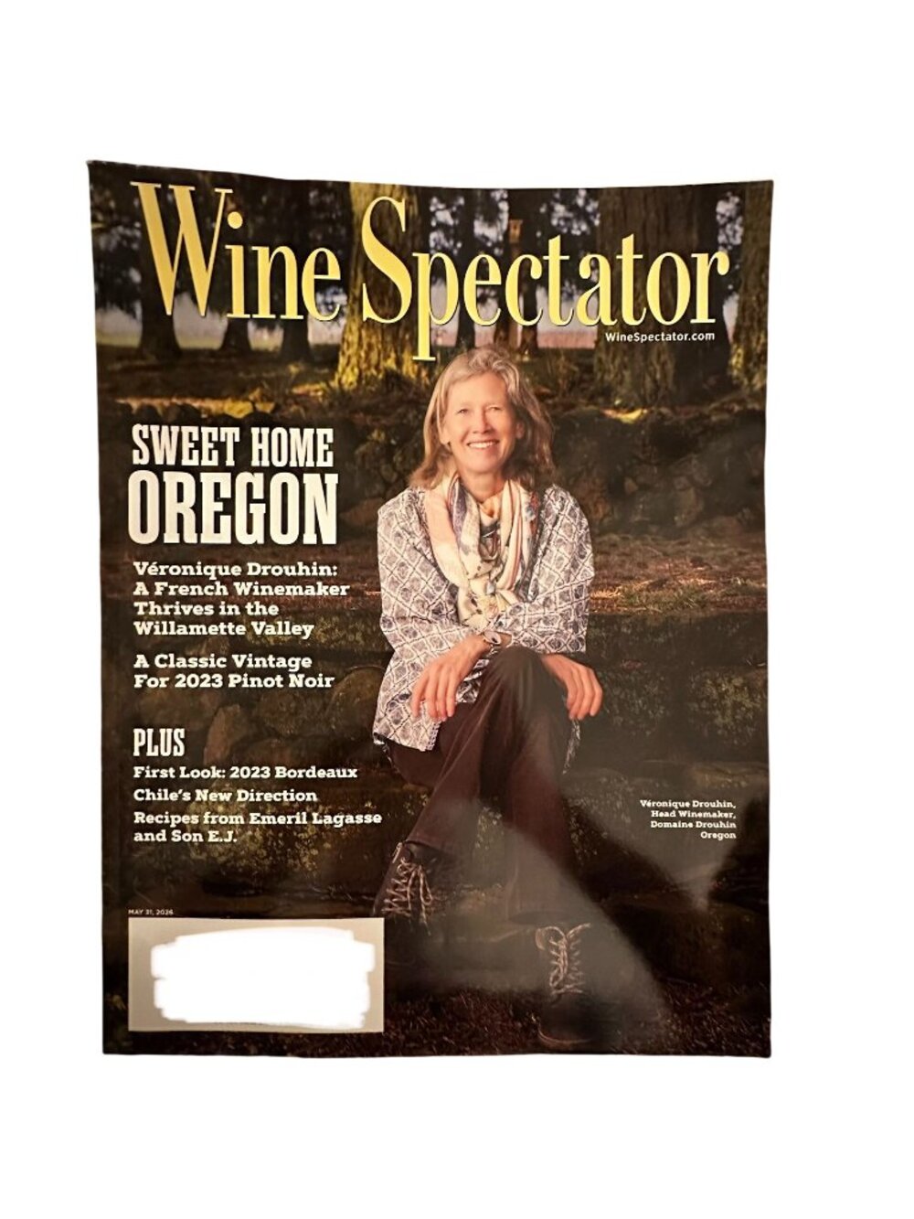 Wine Spectator Magazine May 2026 Sweet Home Oregon Emeril Lagasse Recipes